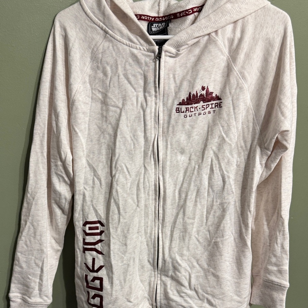 Star Wars Galaxy's Edge Cream and Red Hoodie